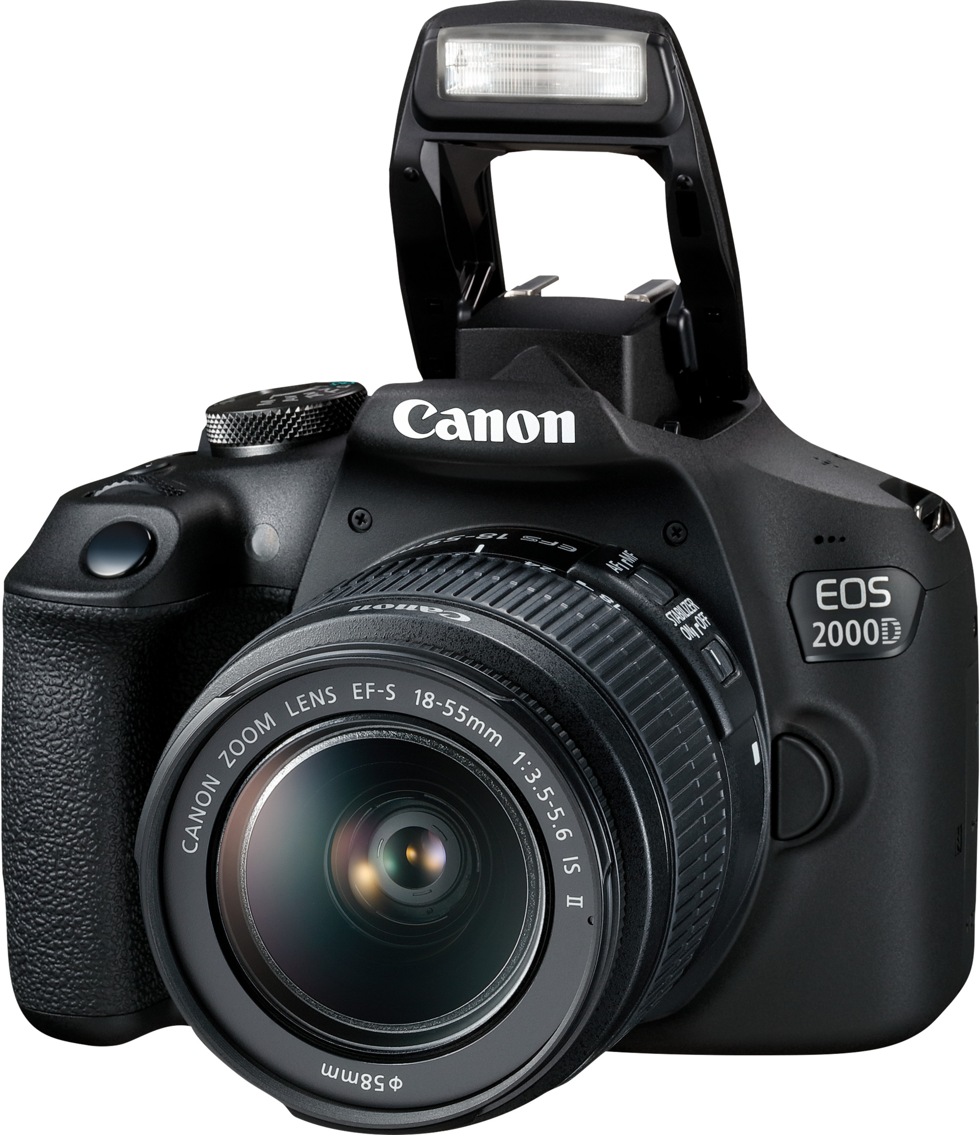 Reflex Canon EOS 2000D + Objectif EF-S 18-55mm IS II (2728C003AA)