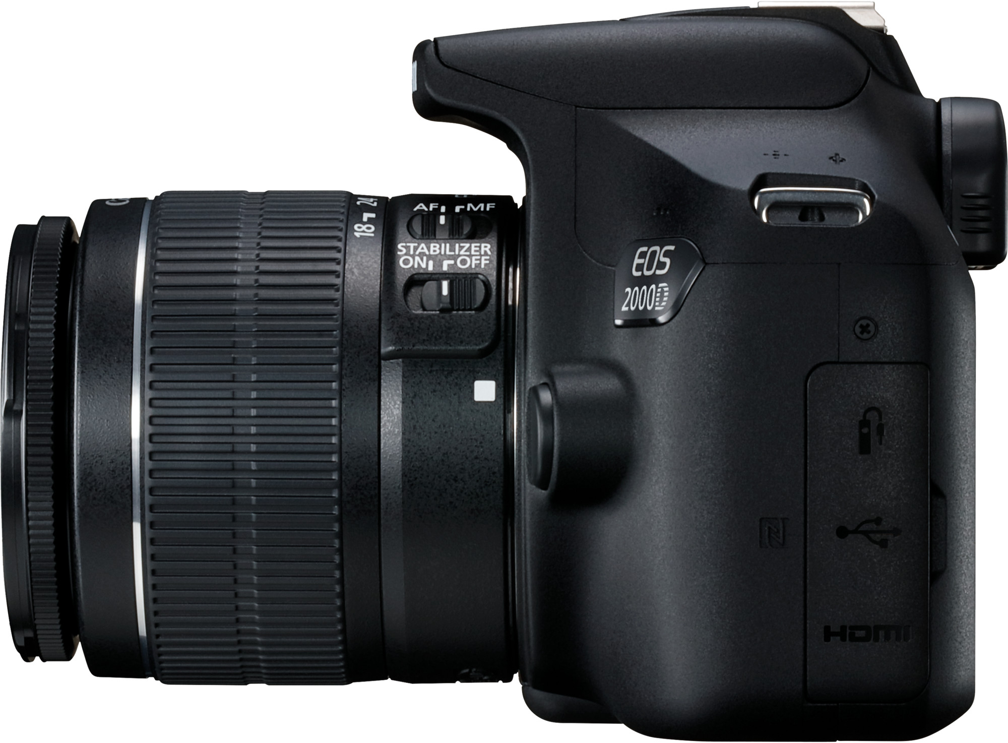 Reflex Canon EOS 2000D + Objectif EF-S 18-55mm IS II (2728C003AA)
