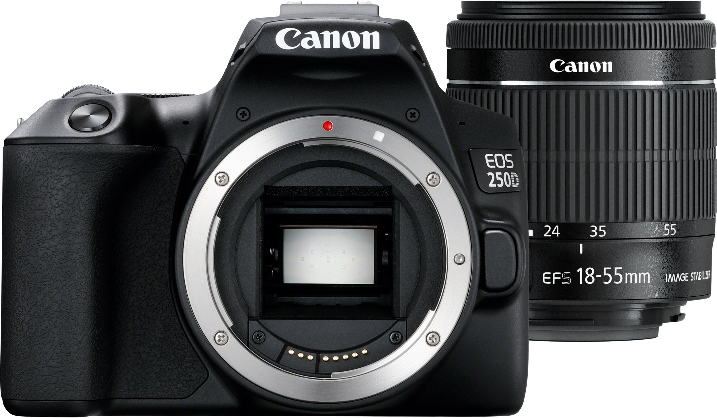 Reflex Canon EOS 250D + objectif EF-S 18-55mm f/4-5.6 IS STM (3454C002AA)