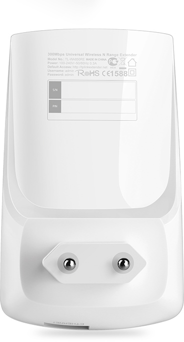 Répéteur WiFi / Point d'accès TP-Link TL-WA850RE WiFi 4 (N 300 Mbps) - Port Ethernet
