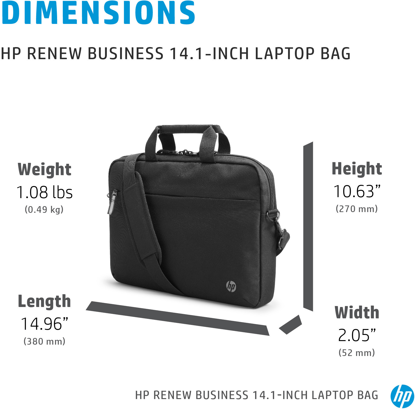 Sacoche HP Renew Business 14,1" (3E5F9AA)