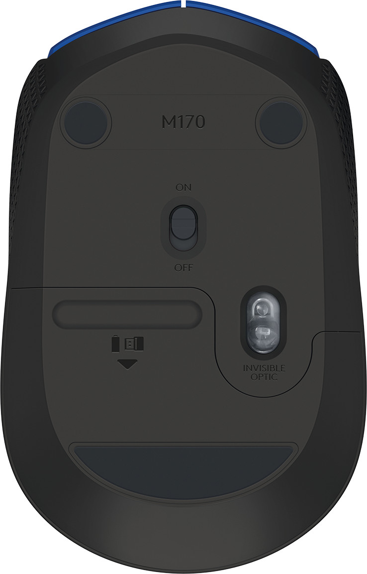 Souris sans fil Logitech M171 Bleu Noir (910-004640)
