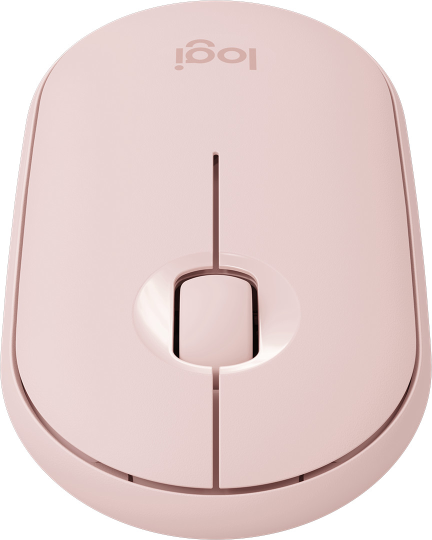 Souris sans fil Bluetooth Logitech Pebble M350 Rose (910-005717)