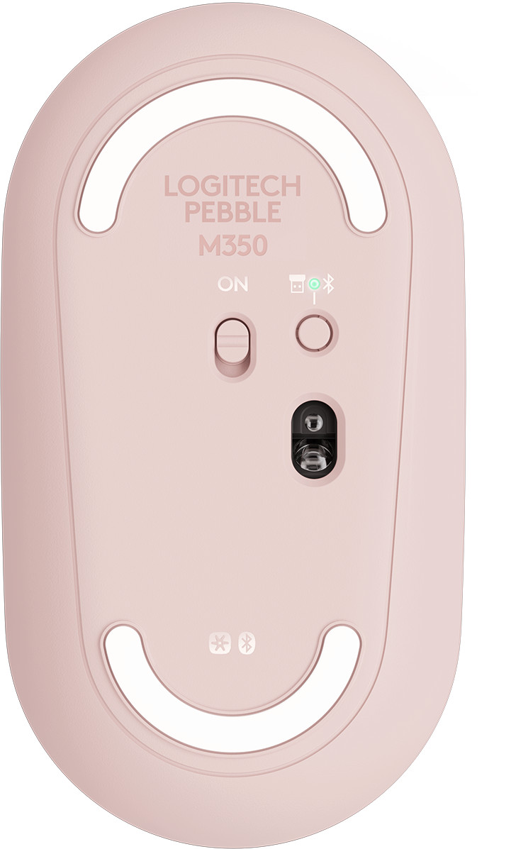 Souris sans fil Bluetooth Logitech Pebble M350 Rose (910-005717)