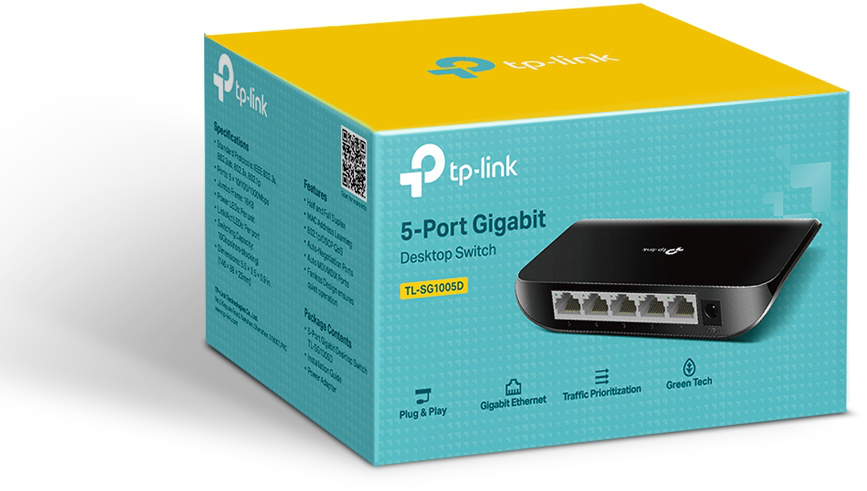 Switch de bureau TP-Link TL-SG1005D 5 ports Gigabit