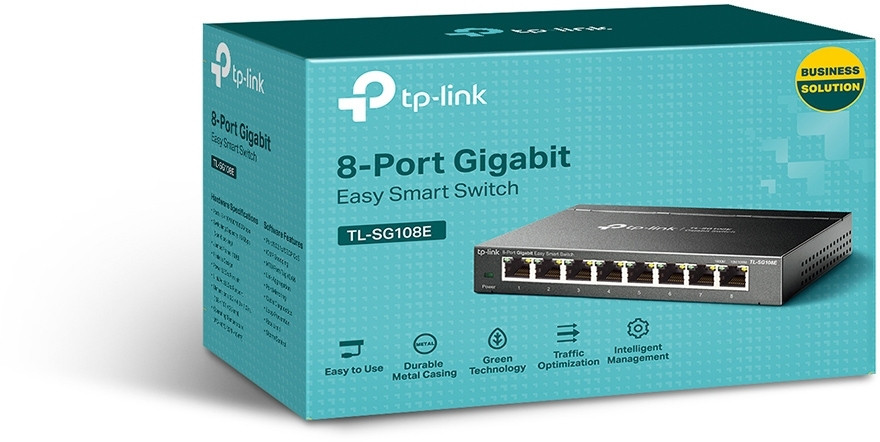 Switch de bureau TP-Link TL-SG108E 8 Ports Gigabit
