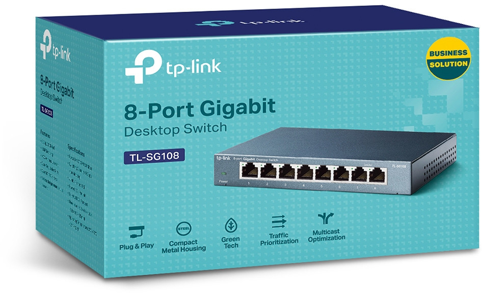 Switch de bureau Tplink TL-SG108 8 ports Gigabit