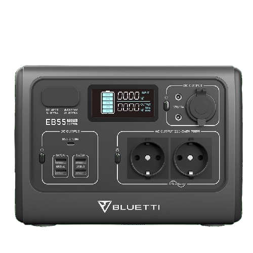 Station d'alimentation portable BLUETTI EB3A | 600W, 268Wh (EB3A-EU-GY-BL-01)