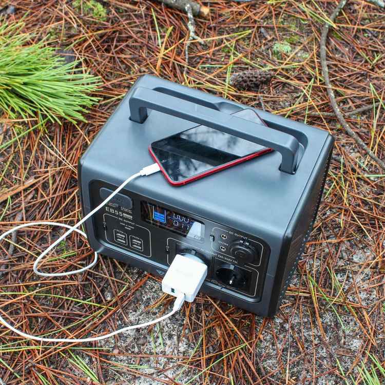 Station d'alimentation portable BLUETTI PowerOak EB55 | 700W, 537Wh (EB55-EU-GY-BL-00)