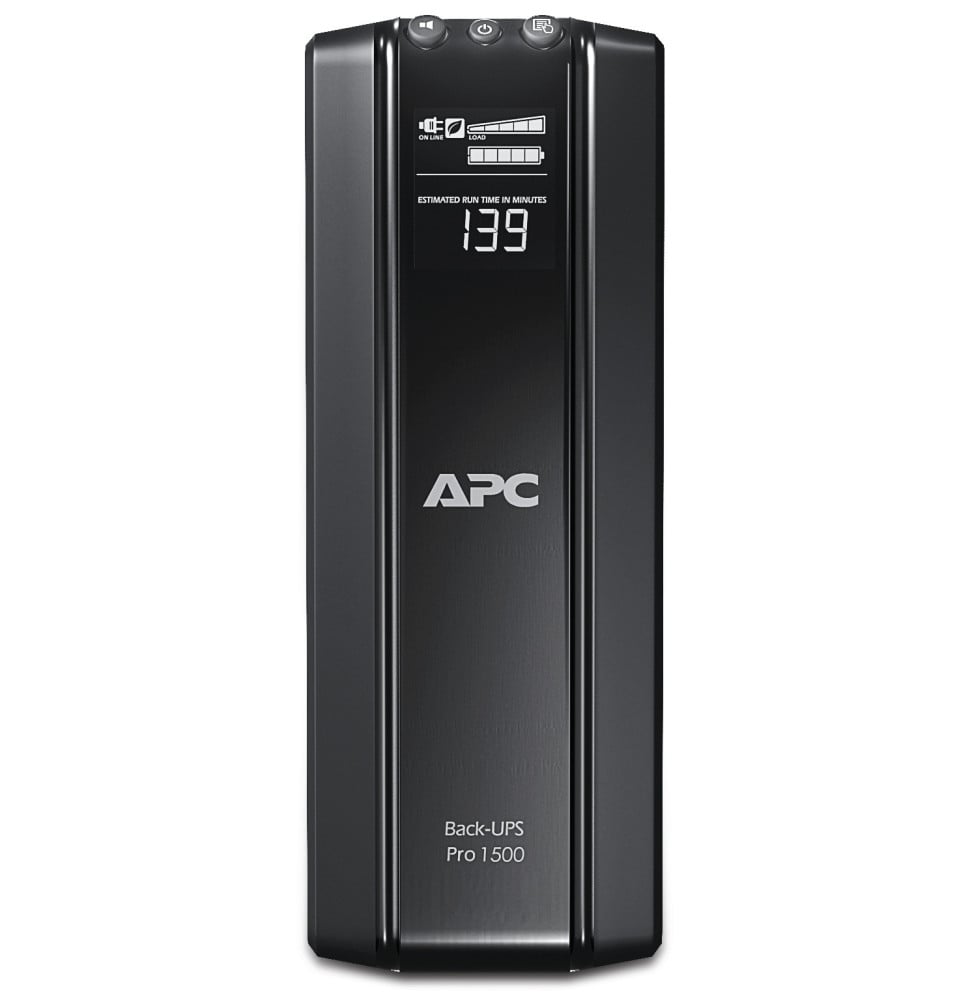 APC BACK-UPS PRO ALIMENTATION D'ÉNERGIE NON INTERRUPTIBLE INTERACTIVITÉ DE LIGNE 1,5 KVA 865 W 10 SORTIE(S) CA (BR1500GI)