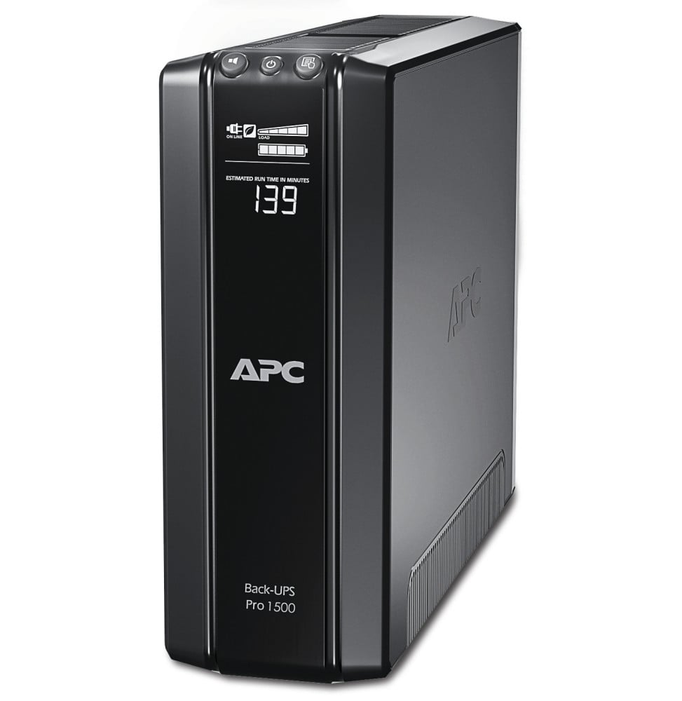 APC BACK-UPS PRO ALIMENTATION D'ÉNERGIE NON INTERRUPTIBLE INTERACTIVITÉ DE LIGNE 1,5 KVA 865 W 10 SORTIE(S) CA (BR1500GI)