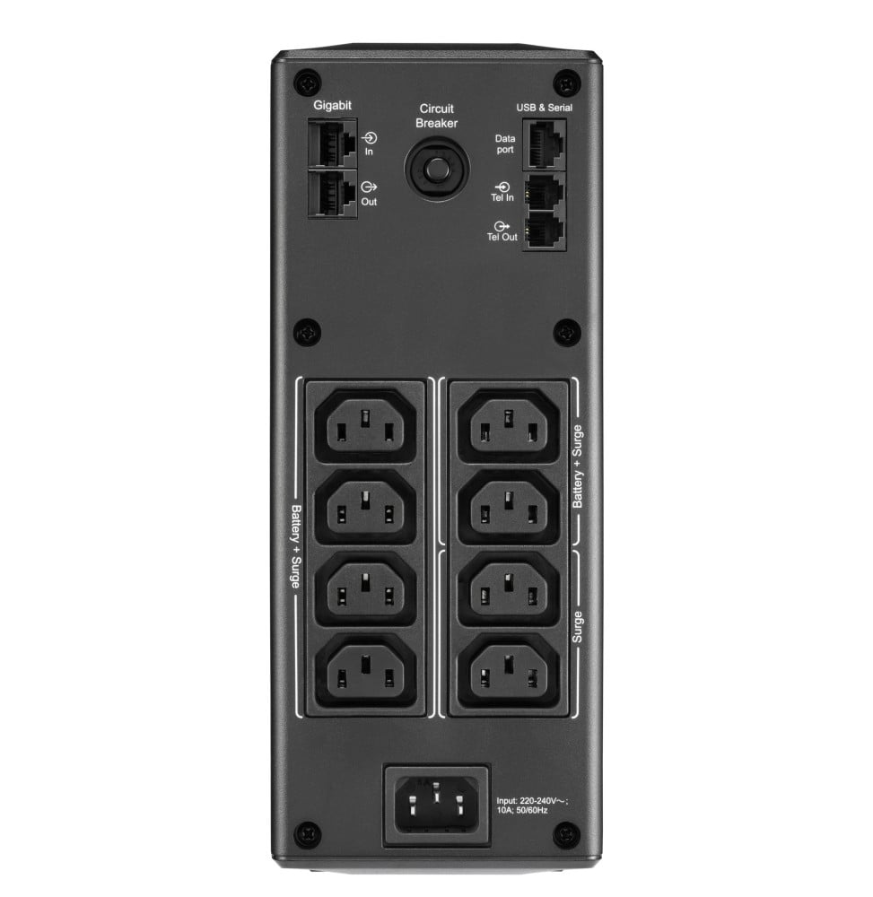 APC BR1300MI ALIMENTATION D'ÉNERGIE NON INTERRUPTIBLE INTERACTIVITÉ DE LIGNE 1,3 KVA 780 W 8 SORTIE(S) CA (BR1300MI)