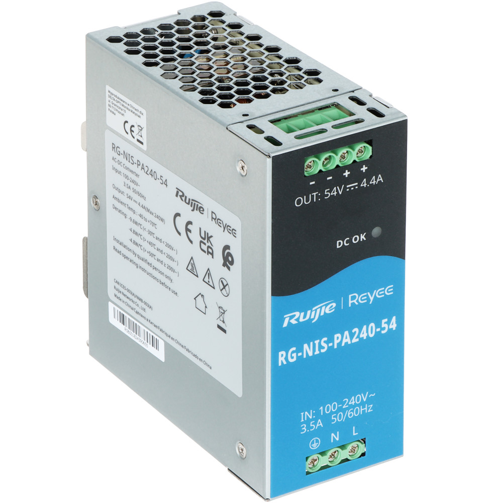 BLOC D’ALIMENTATION INDUSTRIEL REYEE PSU 240W POUR RG-NIS2100 SWITCH (RG-NIS-PA240-54)