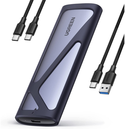 BOITIER DISQUE DUR EXTERNE UGREEN NVME M2 SATA SSD (90264)