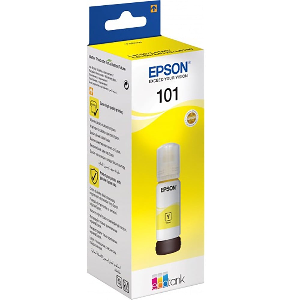 EPSON 101 JAUNE - BOUTEILLE D'ENCRE EPSON ECOTANK D'ORIGINE (C13T03V44A)