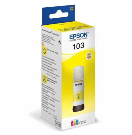 EPSON 103 JAUNE - BOUTEILLE D'ENCRE EPSON ECOTANK D'ORIGINE (C13T00S44A)
