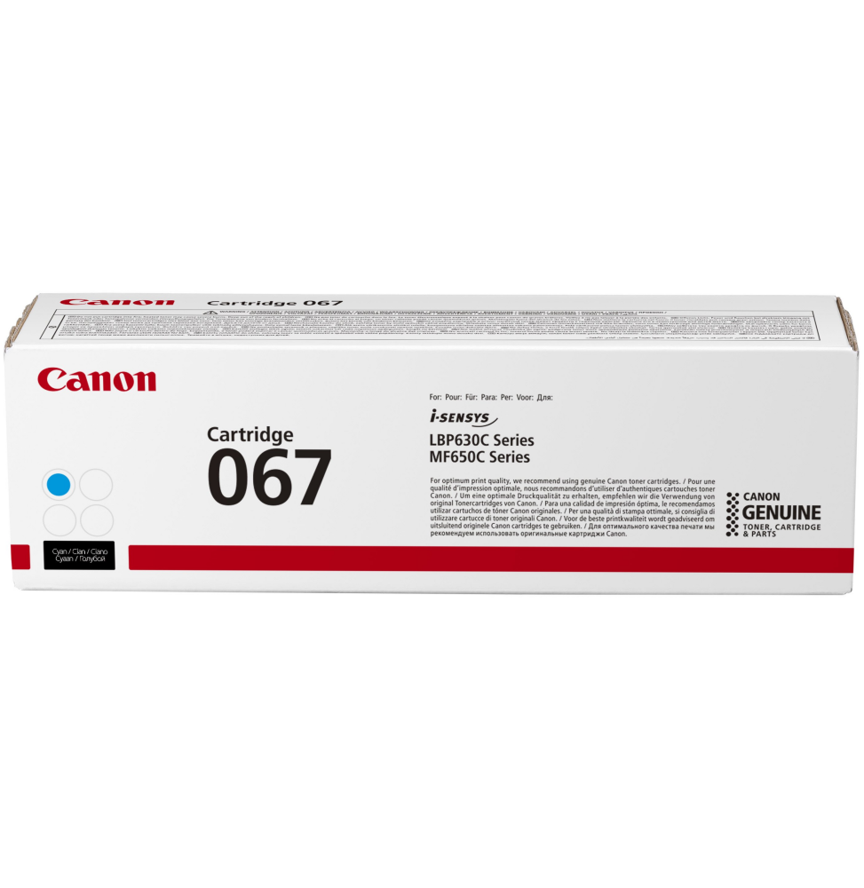 CANON 067 CYAN - TONER CANON D'ORIGINE (5101C002AA)
