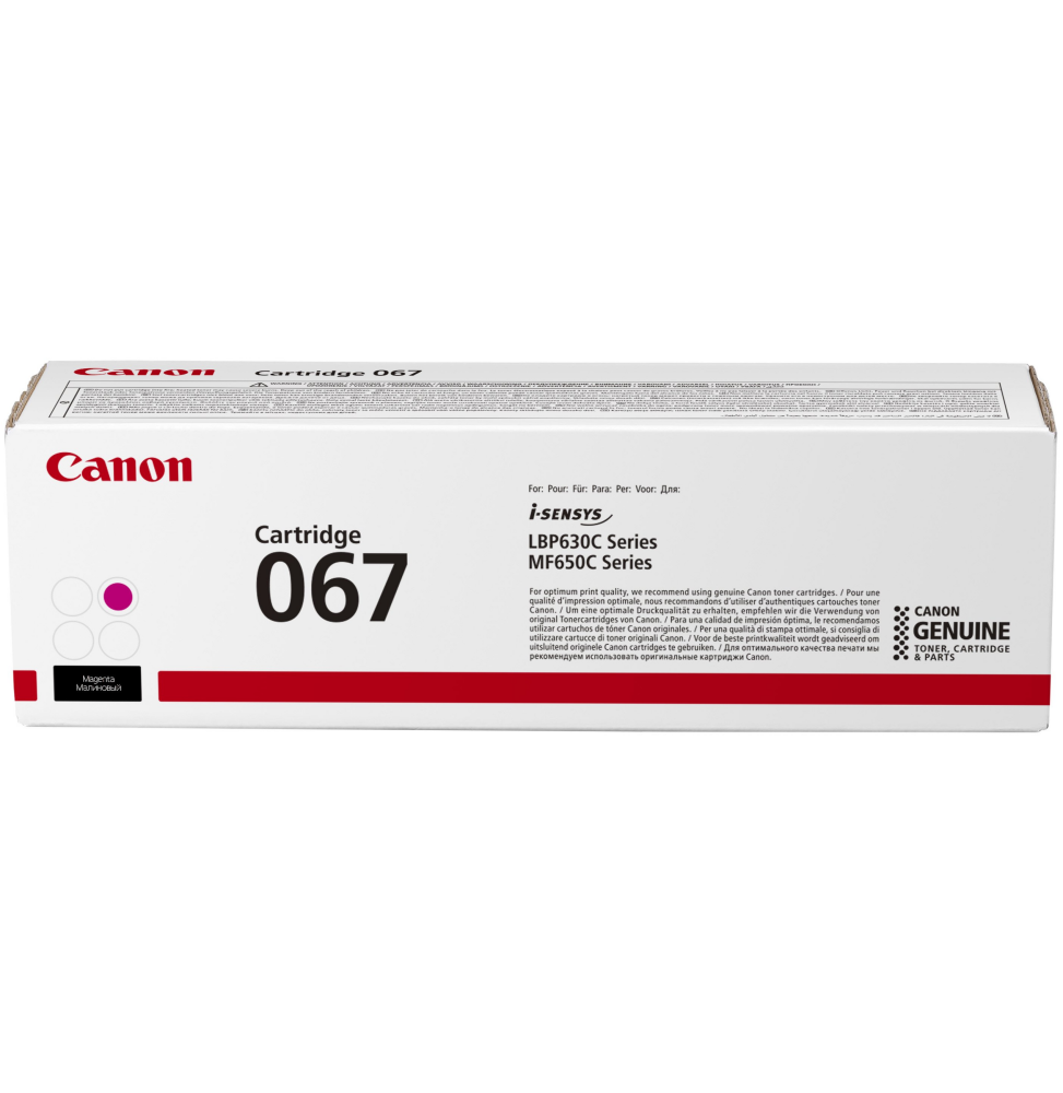 CANON 067 MAGENTA - TONER CANON D'ORIGINE (5100C002AA)