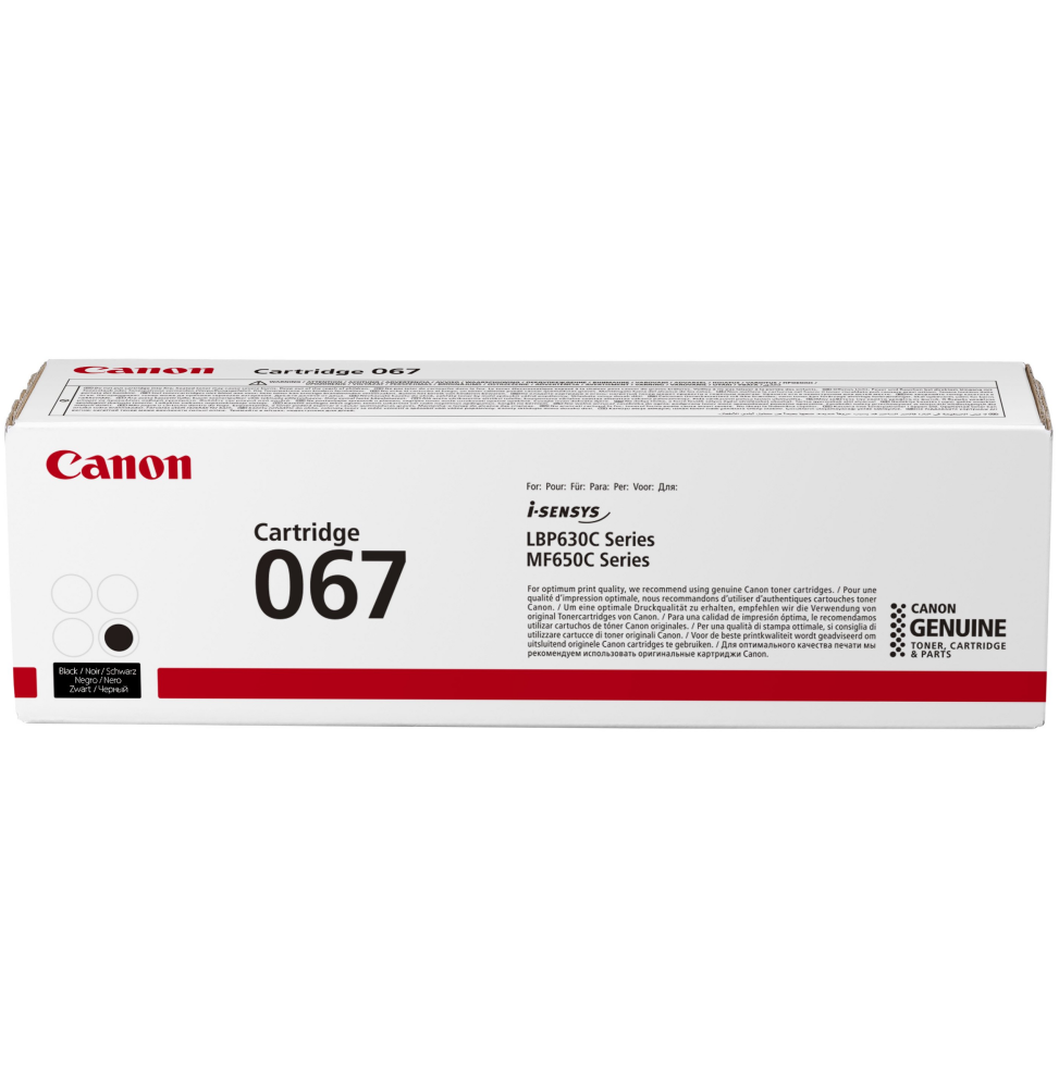 CANON 067 NOIR - TONER CANON D'ORIGINE (5102C002AA)