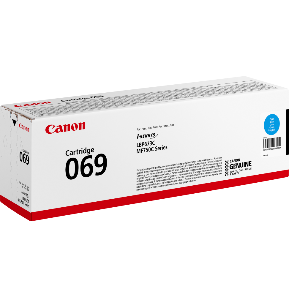 CANON 069 CYAN - TONER CANON D'ORIGINE (5093C002AA)