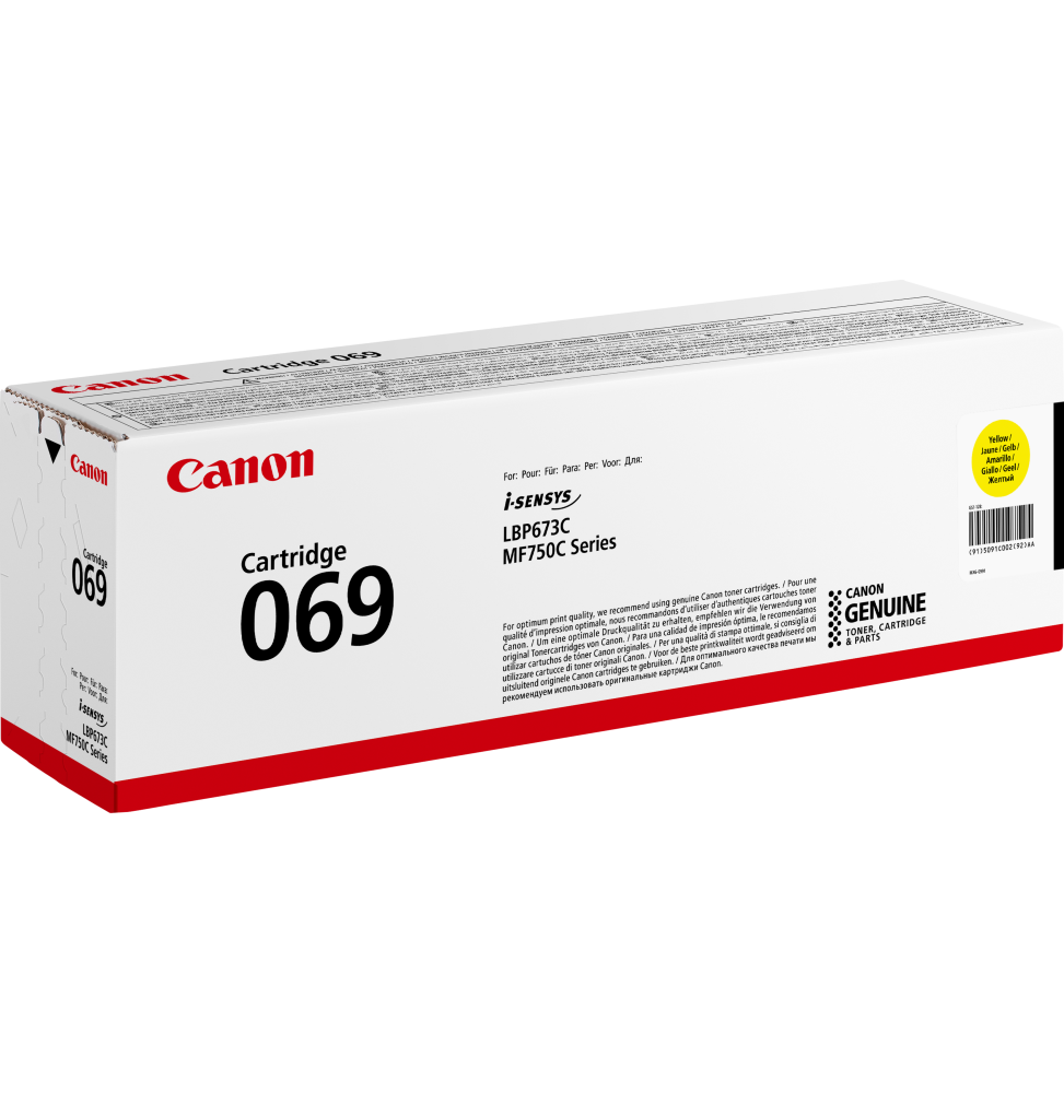 CANON 069 JAUNE - TONER CANON D'ORIGINE (5091C002AA)