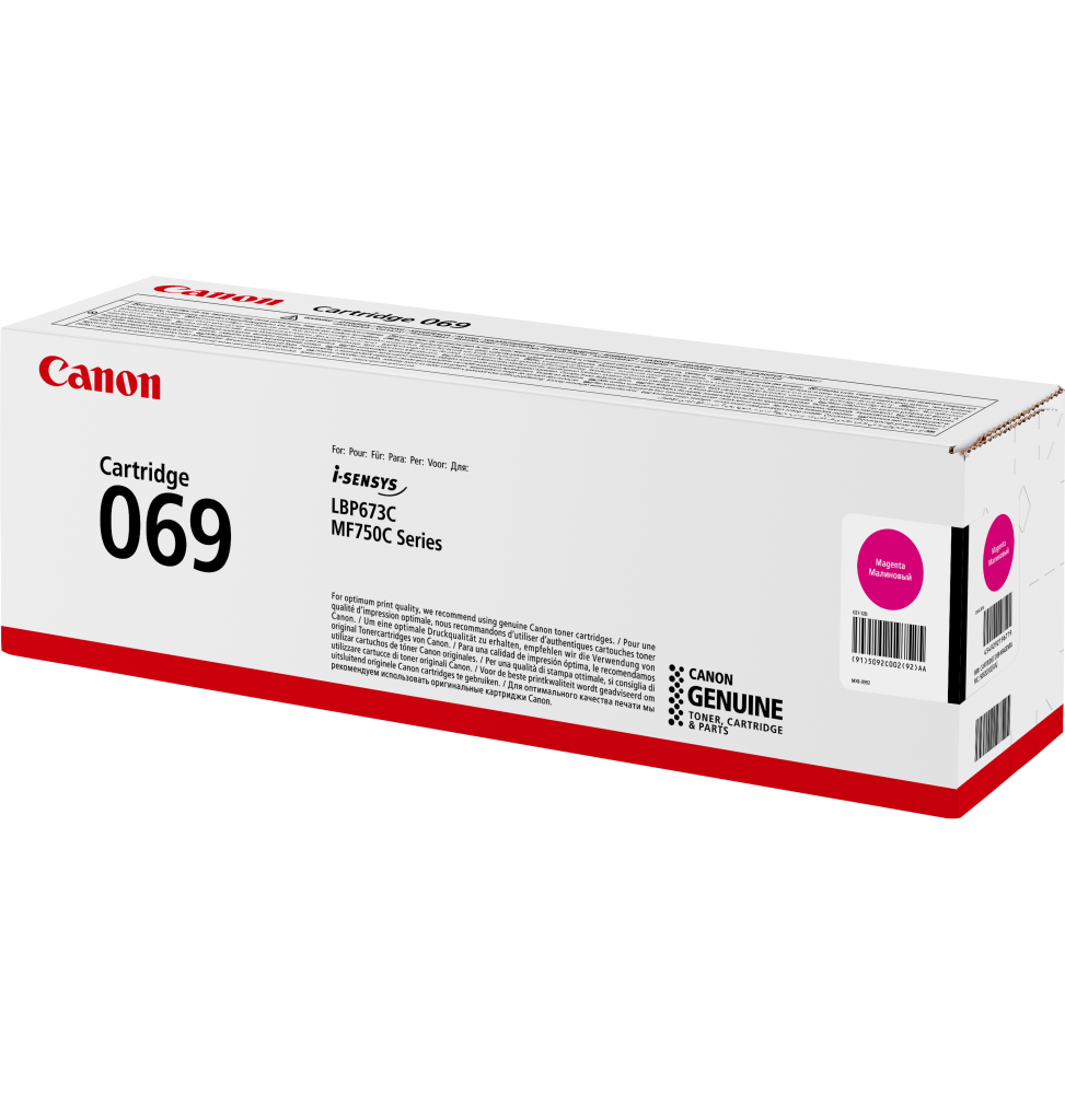 CANON 069 MAGENTA - TONER CANON D'ORIGINE (5092C002AA)