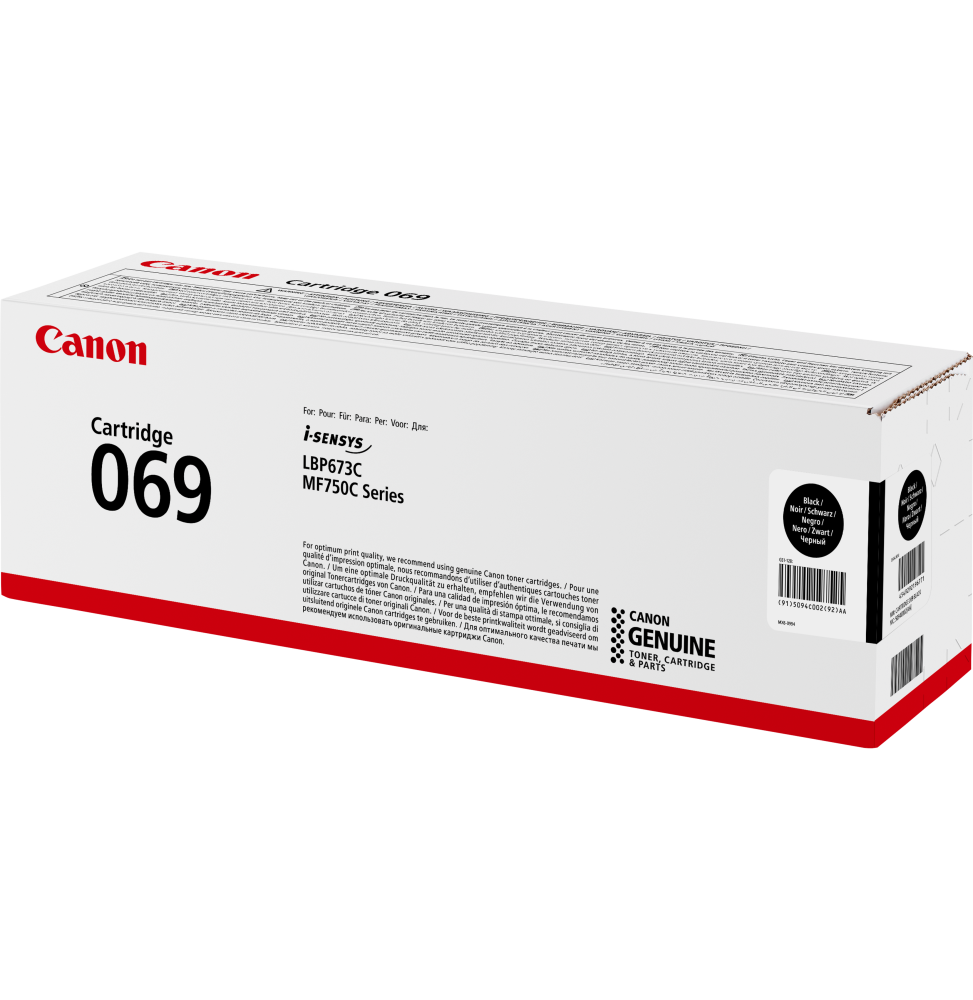 CANON 069 NOIR - TONER CANON D'ORIGINE (5094C002AA)
