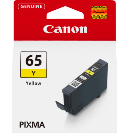CANON CLI-65Y JAUNE - CARTOUCHE D'ENCRE CANON D'ORIGINE (4218C001AA)