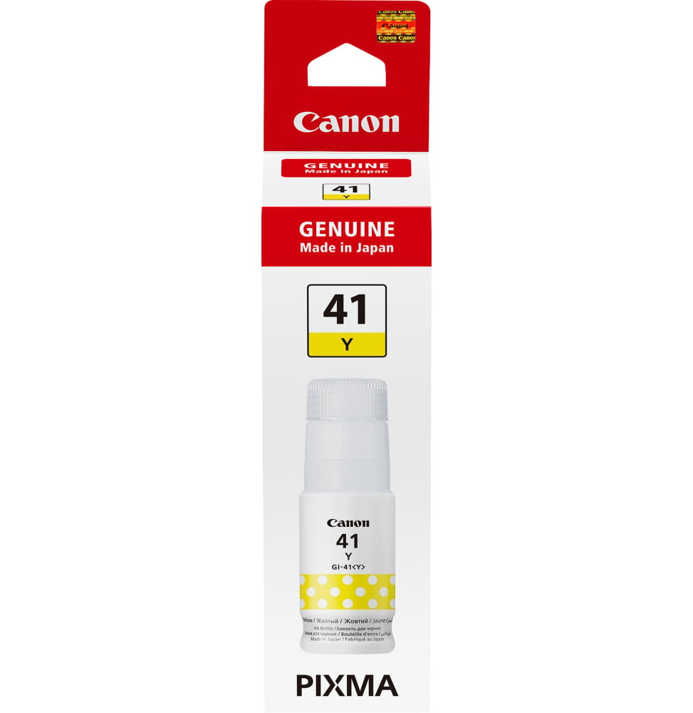 CANON GI-41Y JAUNE - BOUTEILLE D'ENCRE CANON D'ORIGINE (4545C001AA)