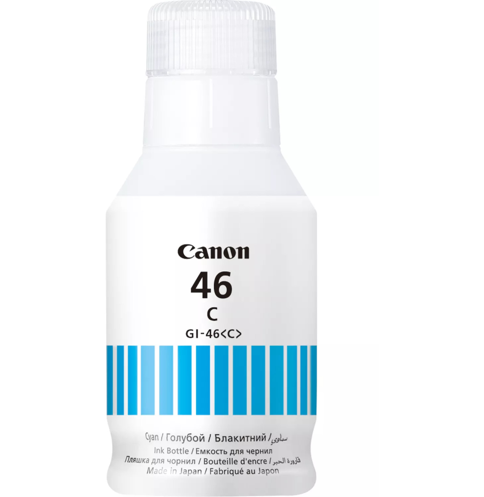 CANON GI-46C CYAN - BOUTEILLE D'ENCRE CANON D'ORIGINE (4427C001AB)