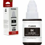 CANON GI-490 BK NOIR - BOUTEILLE D'ENCRE CANON D'ORIGINE (0663C001AC)