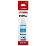 CANON GI-490 C CYAN - BOUTEILLE D'ENCRE CANON D'ORIGINE (0664C001AC)