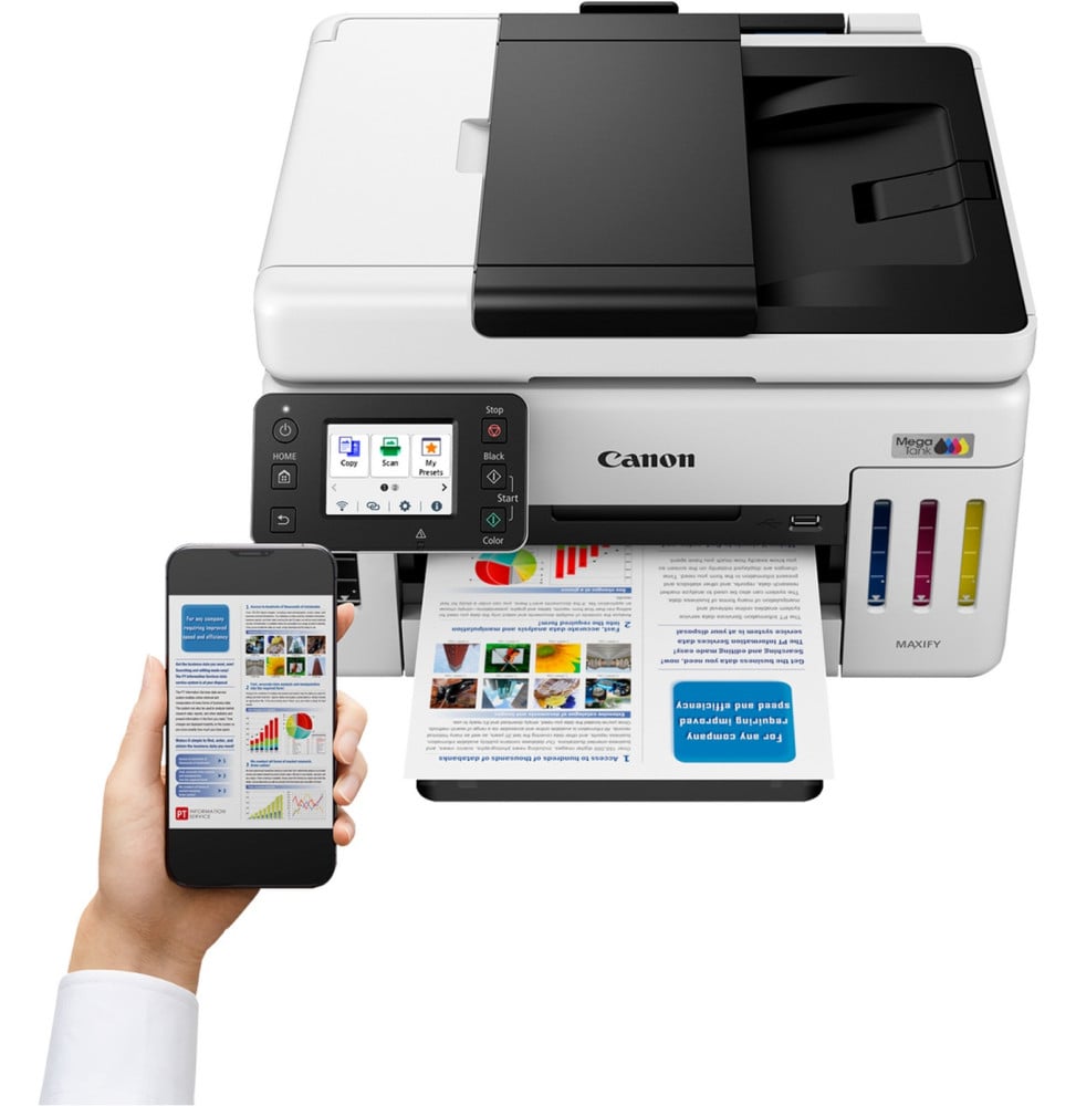 CANON MAXIFY GX6140 IMPRIMANTE MULTIFONCTION À RÉSERVOIRS RECHARGEABLES MEGATANK (6882C009AA)