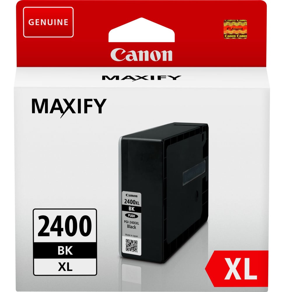 CANON PGI-2400XL BK NOIR - CARTOUCHE D'ENCRE GRANDE CAPACITÉ CANON D'ORIGINE (9257B001AA)