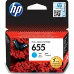 HP 655 CYAN - CARTOUCHE D'ENCRE HP D'ORIGINE (CZ110AE)