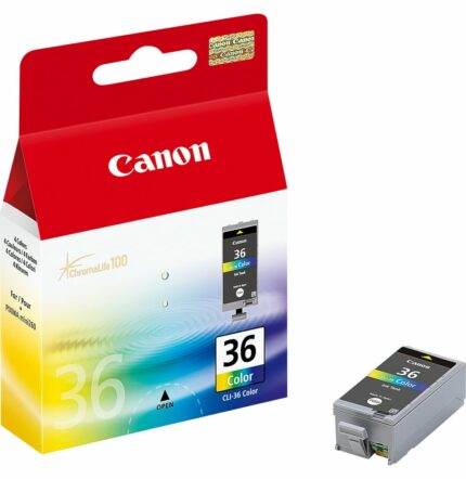 CANON CLI-36 COULEURS - CARTOUCHE D'ENCRE CANON D'ORIGINE (1511B001AF)