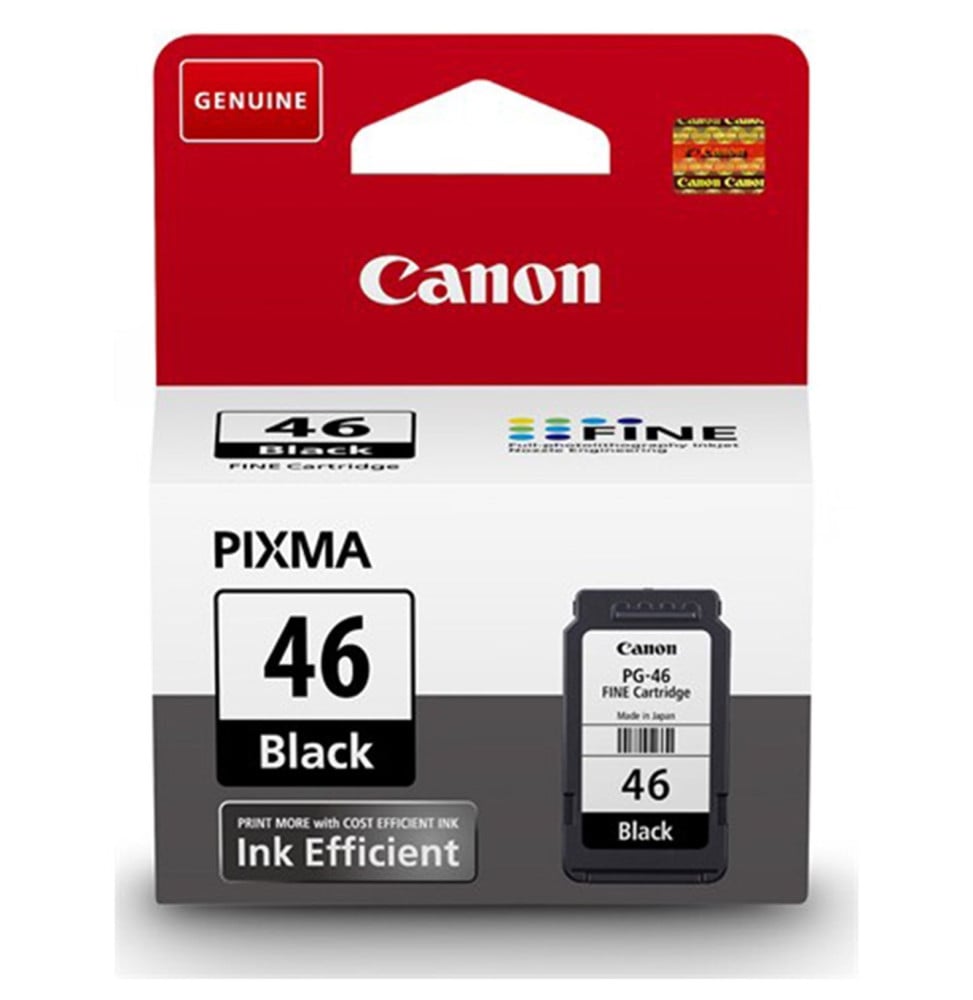 CANON PG-46 NOIR - CARTOUCHE D'ENCRE CANON D'ORIGINE (9059B001AB)