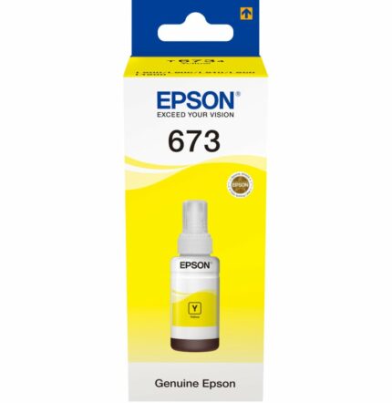 EPSON 673 Y (T6734) JAUNE - BOUTEILLE D'ENCRE EPSON D'ORIGINE (C13T67344A)