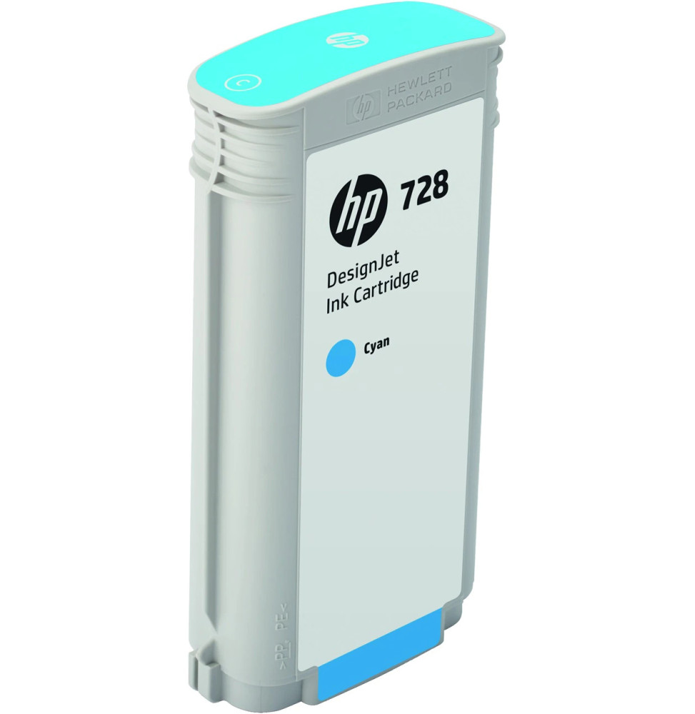 HP 728 CYAN - CARTOUCHE D'ENCRE HP D'ORIGINE (F9J67A)