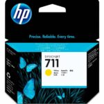 HP 711 JAUNE - CARTOUCHE D'ENCRE HP D'ORIGINE (CZ132A)