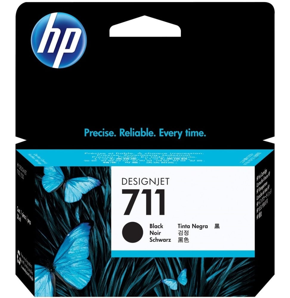 HP 711 NOIR - CARTOUCHE D'ENCRE HP D'ORIGINE (CZ133A)