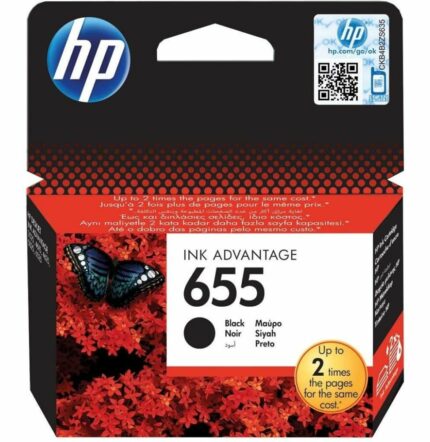 HP 655 NOIR - CARTOUCHE D'ENCRE HP D'ORIGINE (CZ109AE)