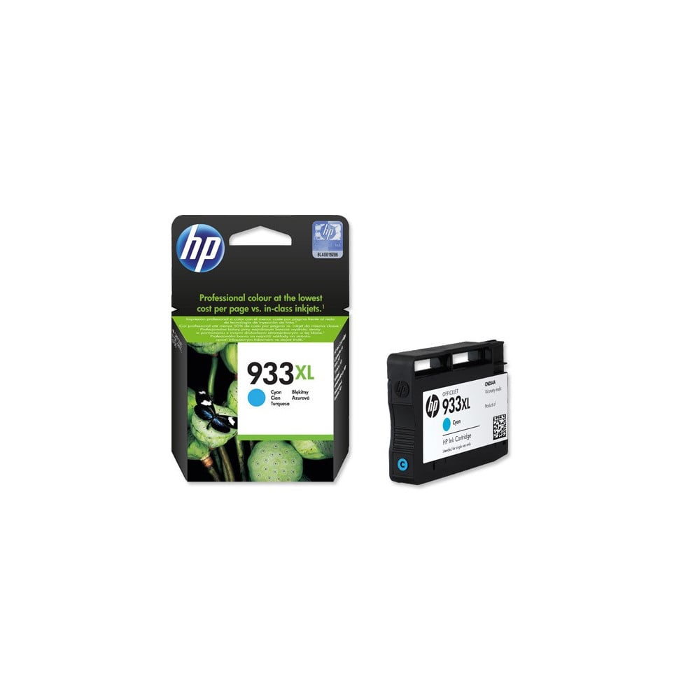 HP 933XL CYAN - CARTOUCHE D'ENCRE GRANDE CAPACITÉ HP D'ORIGINE (CN054AE)