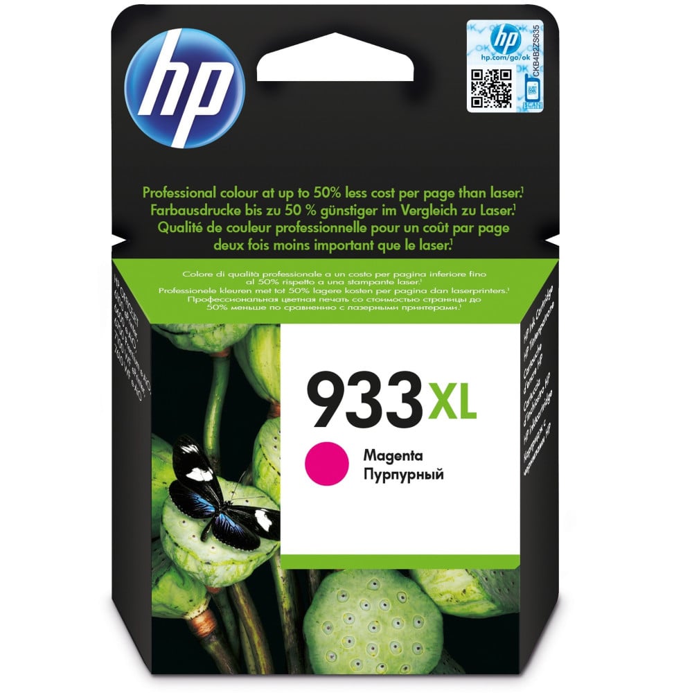 HP 933XL MAGENTA - CARTOUCHE D'ENCRE GRANDE CAPACITÉ HP D'ORIGINE (CN055AE)