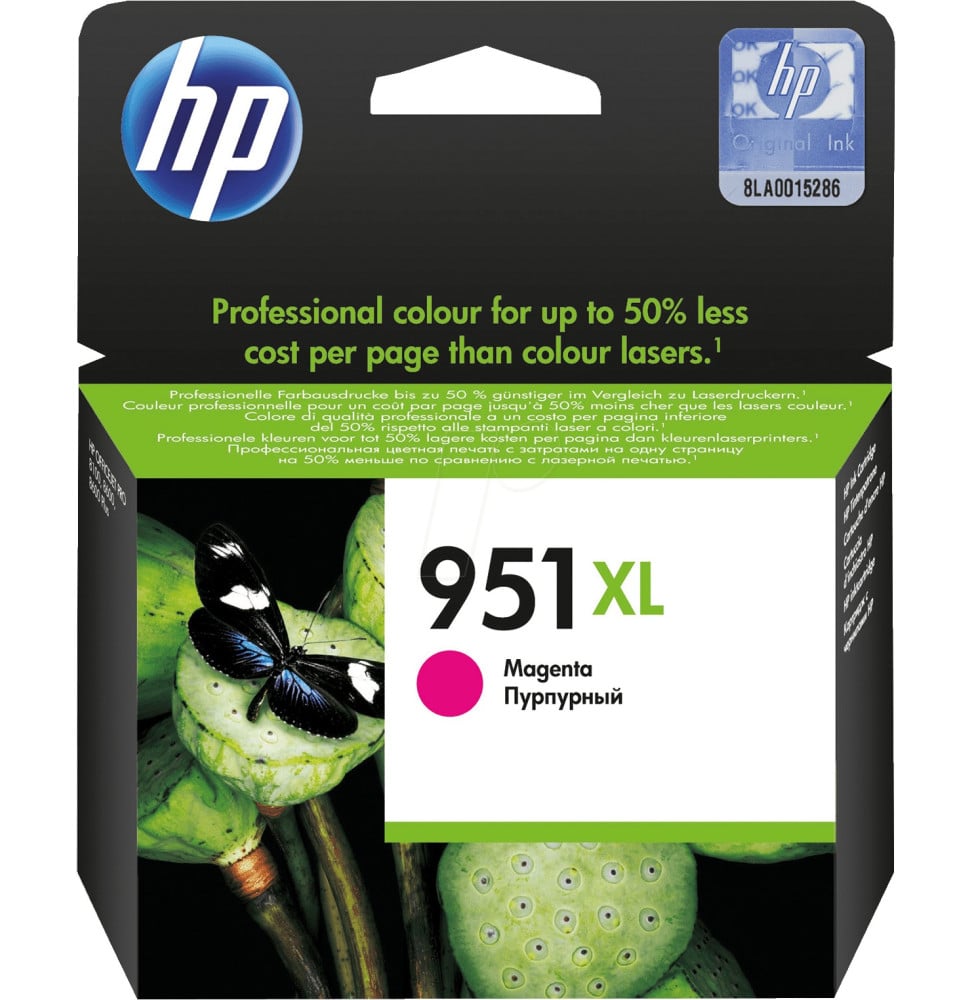 HP 951XL MAGENTA - CARTOUCHE D'ENCRE GRANDE CAPACITÉ HP D'ORIGINE (CN047AE)