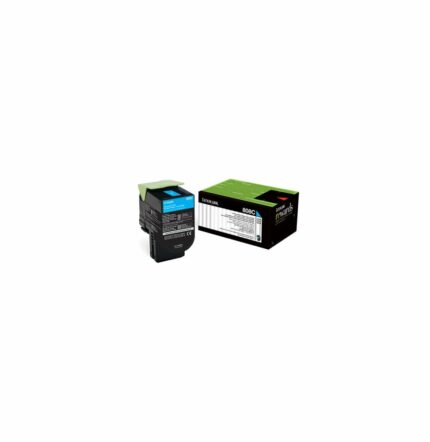 LEXMARK 808C CYAN - TONER LEXMARK D'ORIGINE (80C80C0)