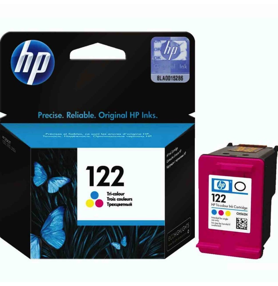 HP 122 TROIS COULEURS - CARTOUCHE D'ENCRE HP D'ORIGINE (CH562HE)
