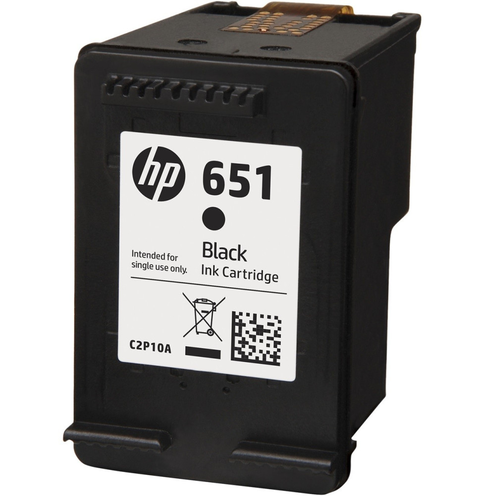 HP 651 NOIR - CARTOUCHE D'ENCRE HP D'ORIGINE (C2P10AE)
