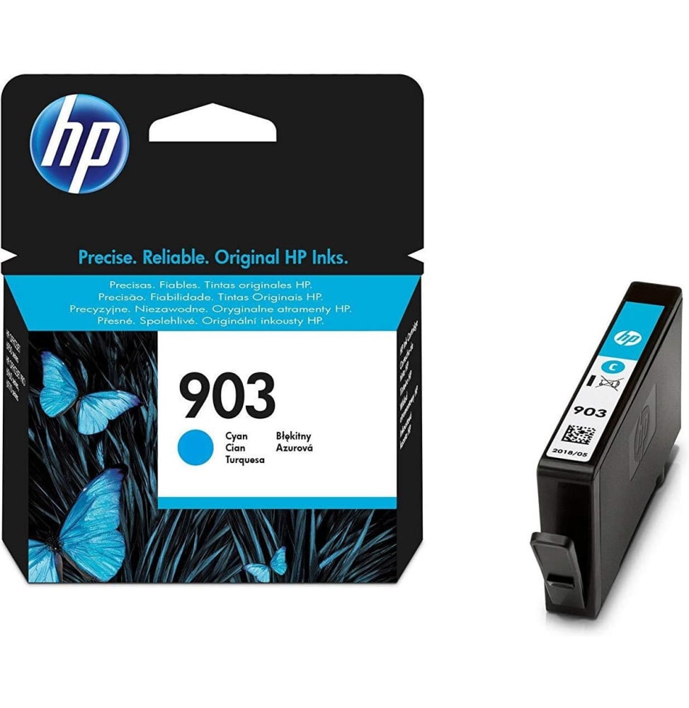 HP 903 CYAN - CARTOUCHE D'ENCRE HP D'ORIGINE (T6L87AE)