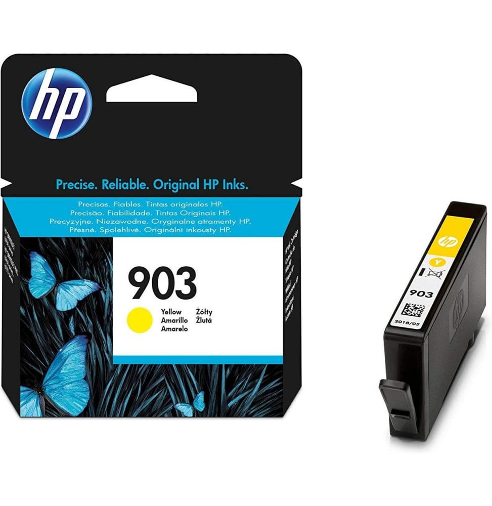 HP 903 JAUNE - CARTOUCHE D'ENCRE HP D'ORIGINE (T6L95AE)